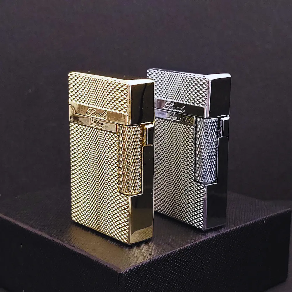 double-flame-lighter-golden-shine+silver